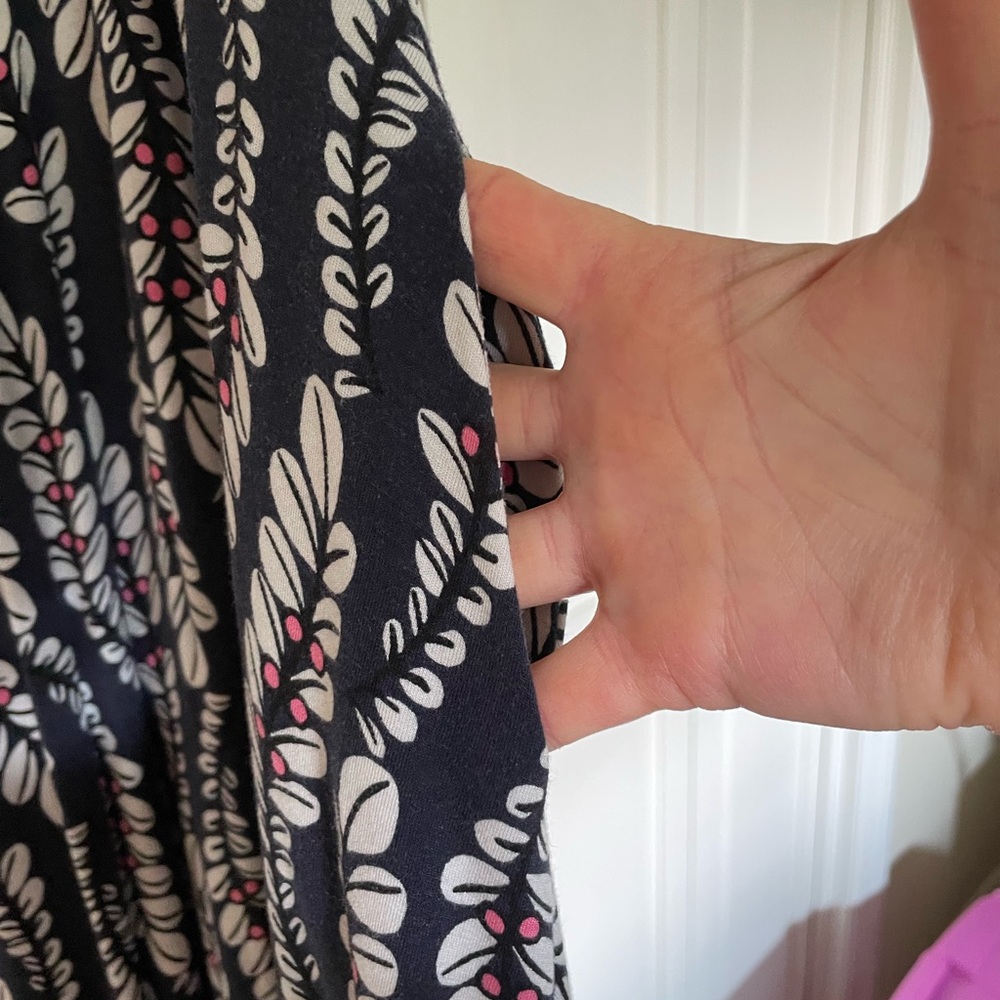 Boden Sleeveless Maxi Tank Jersey Dress- Blue, White, Pink Floral Stretch - Picture 6 of 10